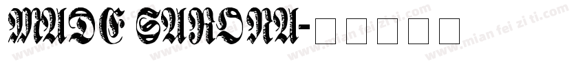 MADE SARONA字体转换